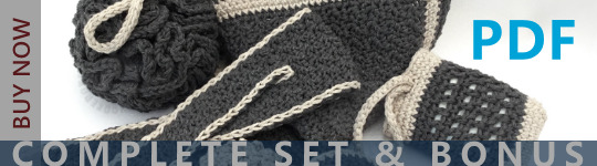 bathroom SPA set free crochet patterns